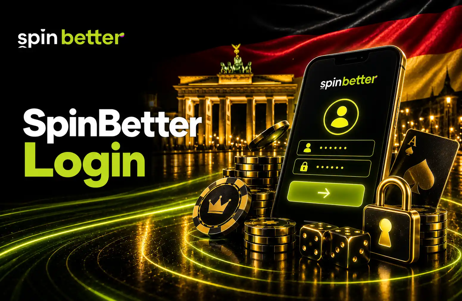 SpinBetter Login zum Casino-Konto in Deutschland